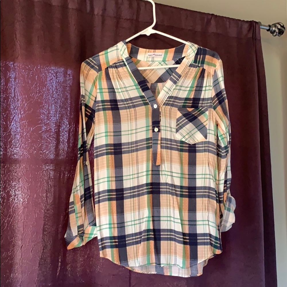 Plaid blouse
